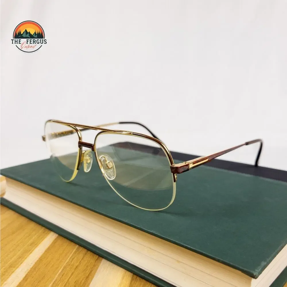 VTG Safilo ELASTA Italy Eyeglass Frames Tortoise Aviator 56[]16 / 5-5 / 3714A/N